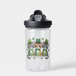 Glückliche St. Patrick’s Day-Kätzchen-47474 Trinkflasche