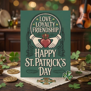 Glückliche St. Patrick-Tage Liebe Loyalität Feiertagskarte