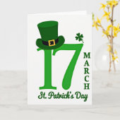 Glückliche St. Patricks Day Karte 17 (Gelbe Blume)