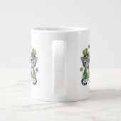 Glückliche St. Patrick's Day-Kätzchen-47474 Jumbo-Tasse (Rückseite)