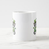 Glückliche St. Patrick's Day-Kätzchen-47474 Jumbo-Tasse (Vorderseite)