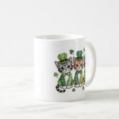 Glückliche St. Patrick's Day-Kätzchen-47474 Kaffeetasse (VorderseiteRechts)