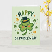 Glückliche St. Patricks Tag Karte (Gelbe Blume)