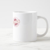 Glückliche Steampunk-Schnitzpost Jumbo-Tasse (Rechts)