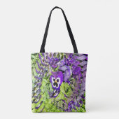 Glückliche Stiefmütterchen... Tasche (Rückseite)