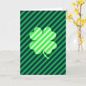 Glückliche Streifen Karte (Gelbe Blume)