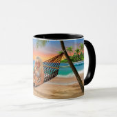Glückliche Stunde am Strand Tasse (VorderseiteRechts)
