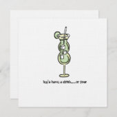 glückliche Stunde Einladung (Vorne/Hinten)