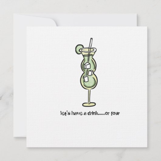 glückliche Stunde Einladung (Vorderseite)