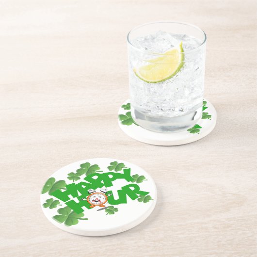 Glückliche Stunde Getränkeuntersetzer (Seite)