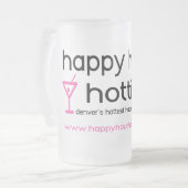 Glückliche Stunde Hotties eisige Bier-Tasse Mattglas Bierglas (Vorderseite Links)