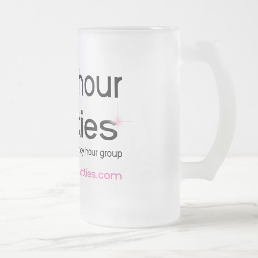 Glückliche Stunde Hotties eisige Bier-Tasse Mattglas Bierglas (Rechts)