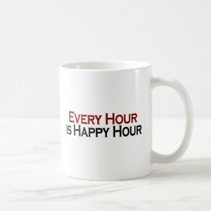 Glückliche Stunde jede Stunde Kaffeetasse