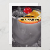 Glückliche Stunden-Cocktail-Getränk Einladung (Vorne/Hinten)