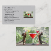 Glückliche Stunden-Eichhörnchen Visitenkarte (Vorne/Hinten)