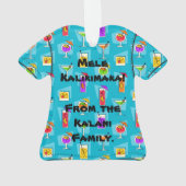 Glückliche Stunden-hawaiisches tropisches Ornament (Rückseite)