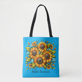 Glückliche "Sumpfspies" Sonnenblumenwelt-Tasche Tasche