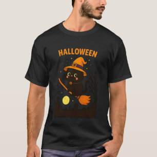 Glückliche süße Halloween-Katze Liebe, Geist selts T-Shirt