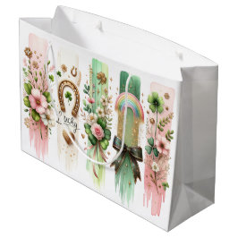 Glückliche Symbole, St. Patrick's Day Geschenktasc Große Geschenktüte