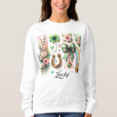 Glückliche Symbole, St. Patrick's Day Sweatshirt (Vorderseite)