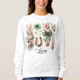 Glückliche Symbole, St. Patrick's Day Sweatshirt