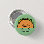 Glückliche Tacomais-Muschelrindfleischfleisch Button (Vorne & Hinten)