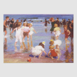 Glückliche Tage am Strand (von E.H. Potthast) Seidenpapier