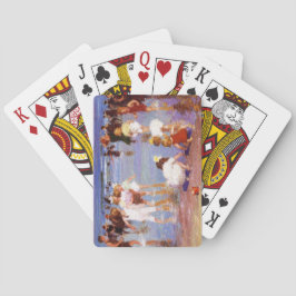 Glückliche Tage am Strand (von E.H. Potthast) Spielkarten