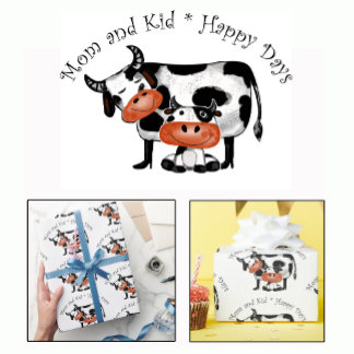 Glückliche Tage für Mutter und Kind Geschenkpapier