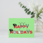 Glückliche Tage für Radfahrer Feiertagspostkarte (Stehend Vorderseite)