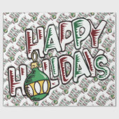 Glückliche Tage - Geschenkpapier (Flach)