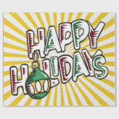 Glückliche Tage - Geschenkpapier (Flach)