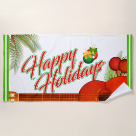 Glückliche Tage / Musikinstrumente Strandtuch