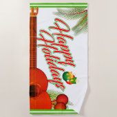 Glückliche Tage / Musikinstrumente Strandtuch (Vorderseite)