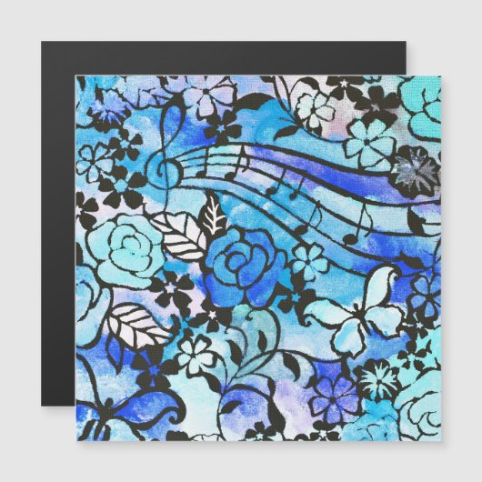 Glückliche Tage sind wieder hier Magnetkarte (Vorne/Hinten)