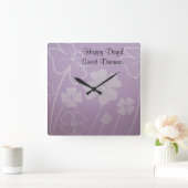 Glückliche Tage! Wanduhren Blumen-Deko der süßen (Zuhause)