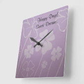 Glückliche Tage! Wanduhren Blumen-Deko der süßen (Winkel)