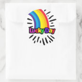 Glückliche Tageskleber Runder Aufkleber (Tasche)