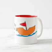 Glückliche Tagverheiratete Tasse (VorderseiteRechts)