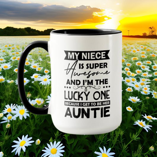 Glückliche Tante Niece Worart Tasse