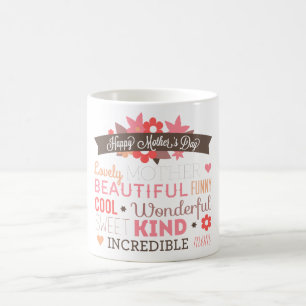 Glückliche Tasse der Mutter Tages