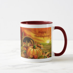 Glückliche Tasse des Erntedank-2