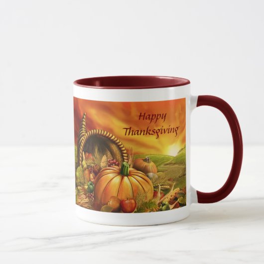 Glückliche Tasse des Erntedank-2 (Rechts)
