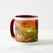 Glückliche Tasse des Erntedank-2 (Vorderseite Links)