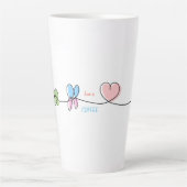 Glückliche Tasse (Liebe ist Kaffee) (Vorderseite)
