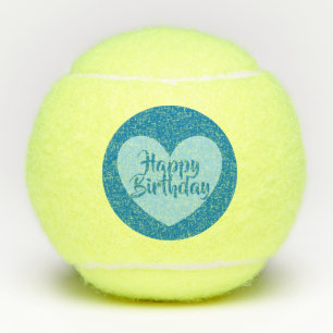 Glückliche Tennisbälle zum Geburtstag von dalDes