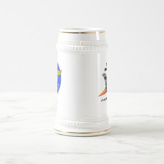 Glückliche Teufel Bierglas (Mittel)