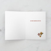 Glückliche Thanksgiving floralgeklappte Grußkarte Karte (Innenseite)