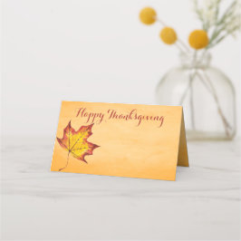 Glückliche Thanksgiving-Meldung fällt aus dem Tisc Platzkarte