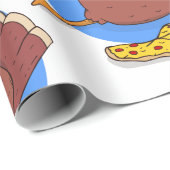 glückliche Thanksgiving Pizza aus der Türkei lusti Geschenkpapier (Rolleneckpunkt)